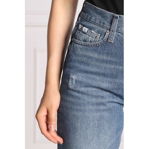 CALVIN KLEIN JEANS Jeansy | Straight fit | high rise 25 promocyjna cena Gomez Fashion Store