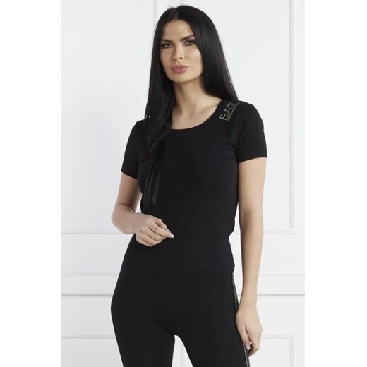 EA7 T-shirt | Regular Fit ze sklepu Gomez Fashion Store w kategorii Bluzki damskie - zdjęcie 172897333