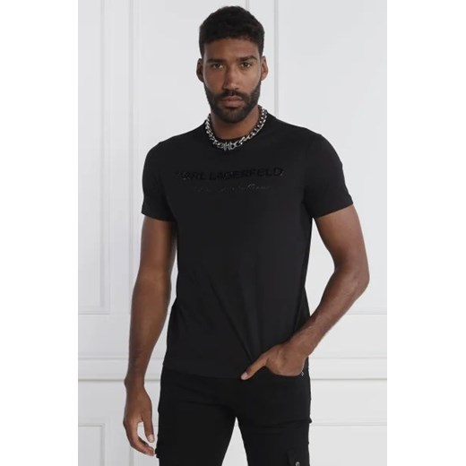 Karl Lagerfeld T-shirt CREWNECK | Regular Fit Karl Lagerfeld S promocyjna cena Gomez Fashion Store