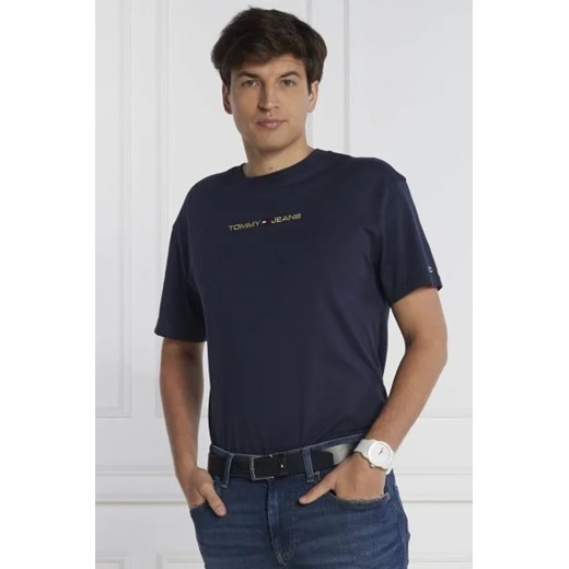 Tommy Jeans T-shirt GOLD LINEAR | Classic fit Tommy Jeans XXXL okazja Gomez Fashion Store