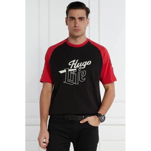 HUGO T-shirt Dilife | Loose fit ze sklepu Gomez Fashion Store w kategorii T-shirty męskie - zdjęcie 172899051