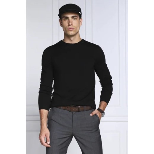 HUGO Wełniany sweter San Cedric-M1 | Regular Fit ze sklepu Gomez Fashion Store w kategorii Swetry męskie - zdjęcie 172899213