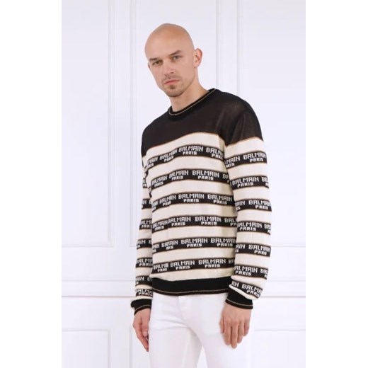 Balmain Sweter | Regular Fit | z dodatkiem wełny ze sklepu Gomez Fashion Store w kategorii Swetry męskie - zdjęcie 172899570
