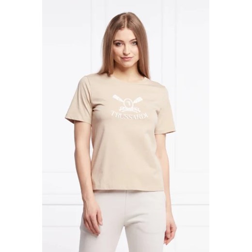 Trussardi T-shirt | Regular Fit ze sklepu Gomez Fashion Store w kategorii Bluzki damskie - zdjęcie 172900473