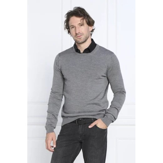 HUGO Wełniany sweter San Cedric-M1 | Regular Fit ze sklepu Gomez Fashion Store w kategorii Swetry męskie - zdjęcie 172900532