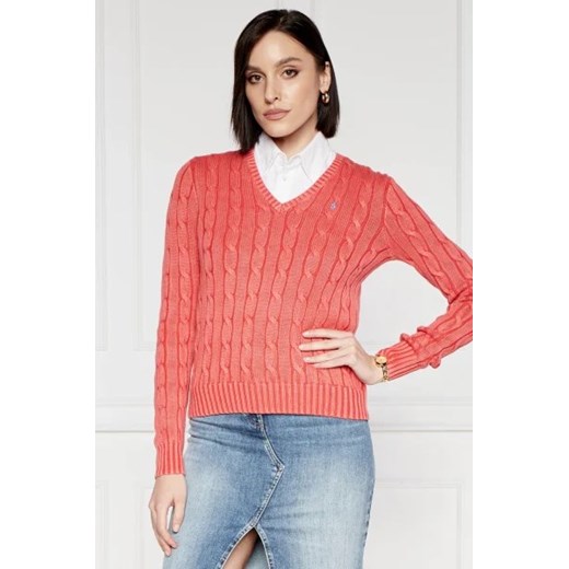 POLO RALPH LAUREN Sweter KIMBERLY | Slim Fit ze sklepu Gomez Fashion Store w kategorii Swetry damskie - zdjęcie 172900774