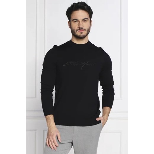Emporio Armani Wełniany sweter ze sklepu Gomez Fashion Store w kategorii Swetry męskie - zdjęcie 172901082