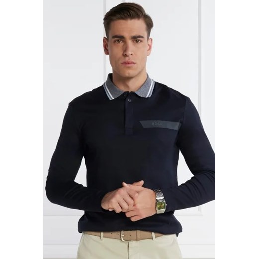 BOSS GREEN Polo Plisy | Regular Fit M promocyjna cena Gomez Fashion Store
