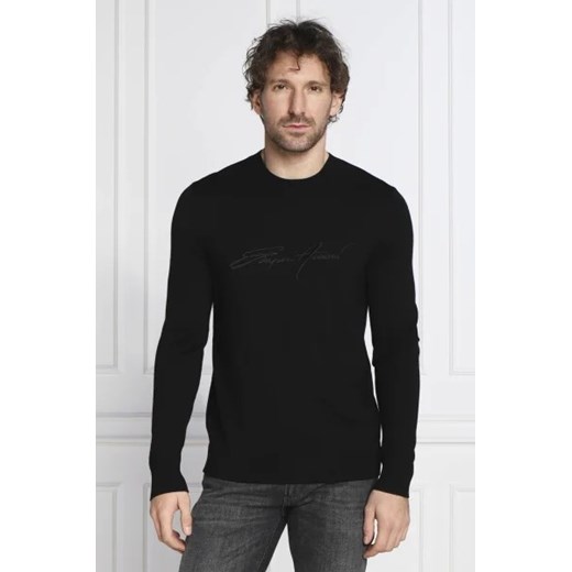 Emporio Armani Wełniany sweter | Regular Fit ze sklepu Gomez Fashion Store w kategorii Swetry męskie - zdjęcie 172901780