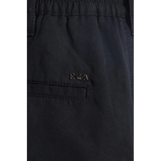 Emporio Armani Lniane szorty | Regular Fit Emporio Armani 50 Gomez Fashion Store okazja