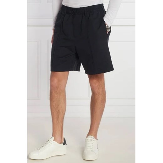 Emporio Armani Lniane szorty | Regular Fit Emporio Armani 50 okazja Gomez Fashion Store