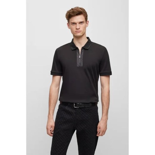 BOSS BLACK Polo Paras 199 | Slim Fit | mercerised ze sklepu Gomez Fashion Store w kategorii T-shirty męskie - zdjęcie 172902111