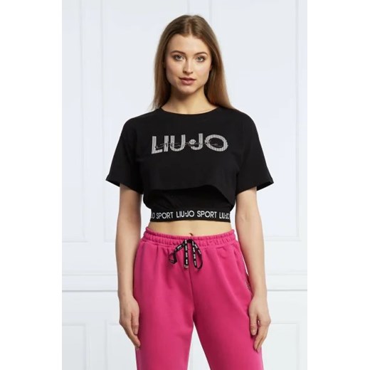 Liu Jo Sport T-shirt | Cropped Fit XS wyprzedaż Gomez Fashion Store