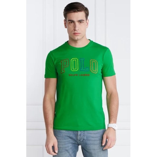 POLO RALPH LAUREN T-shirt JERSEY | Slim Fit ze sklepu Gomez Fashion Store w kategorii T-shirty męskie - zdjęcie 172902363
