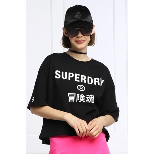 Superdry T-shirt | Cropped Fit Superdry XXS Gomez Fashion Store promocyjna cena