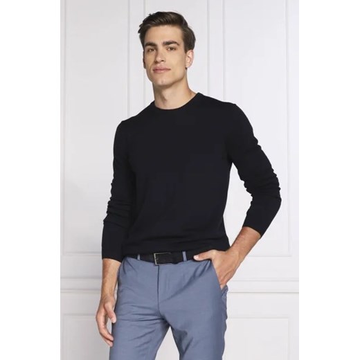 HUGO Wełniany sweter San Cedric-M1 | Regular Fit ze sklepu Gomez Fashion Store w kategorii Swetry męskie - zdjęcie 172902921