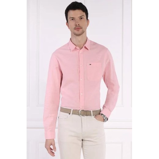 Tommy Jeans Lniana koszula | Regular Fit ze sklepu Gomez Fashion Store w kategorii Koszule męskie - zdjęcie 172903152