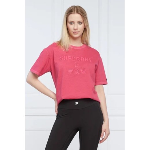 Superdry T-shirt CODE | Loose fit ze sklepu Gomez Fashion Store w kategorii Bluzki damskie - zdjęcie 172903523