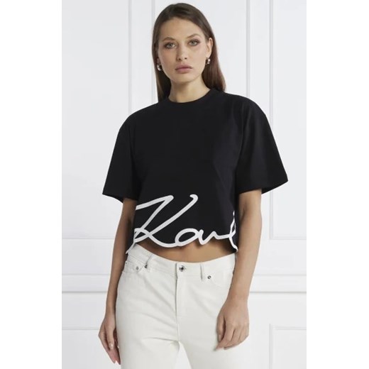 Karl Lagerfeld T-shirt karl logo hem | Cropped Fit Karl Lagerfeld M Gomez Fashion Store