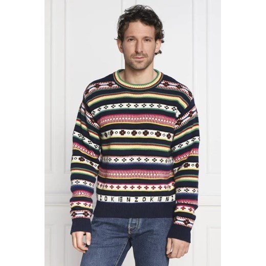 Kenzo Wełniany sweter | Regular Fit Kenzo S okazyjna cena Gomez Fashion Store