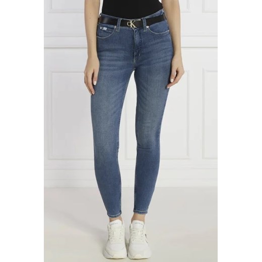 CALVIN KLEIN JEANS Jeansy Ankle | Super Skinny fit | high rise 27 okazja Gomez Fashion Store