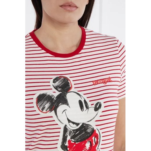 Desigual T-shirt DESIGUAL X MICKEY MOUSE | Regular Fit Desigual XXL promocja Gomez Fashion Store