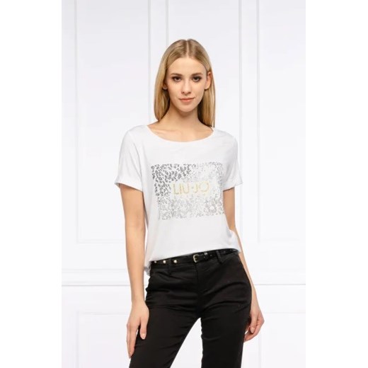 Liu Jo Sport T-shirt | Regular Fit ze sklepu Gomez Fashion Store w kategorii Bluzki damskie - zdjęcie 172907563