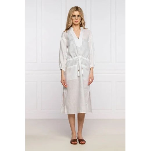 TORY BURCH Lniana sukienka ze sklepu Gomez Fashion Store w kategorii Sukienki - zdjęcie 172907744