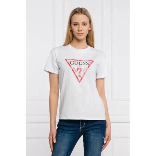 GUESS T-shirt | Regular Fit ze sklepu Gomez Fashion Store w kategorii Bluzki damskie - zdjęcie 172908153