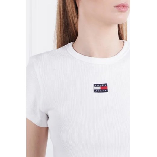 Tommy Jeans T-shirt TJW BBY RIB XS BADGE | Slim Fit Tommy Jeans XS okazyjna cena Gomez Fashion Store