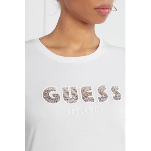 GUESS T-shirt SS CN SHADED LOGO TEE | Regular Fit Guess XS promocja Gomez Fashion Store
