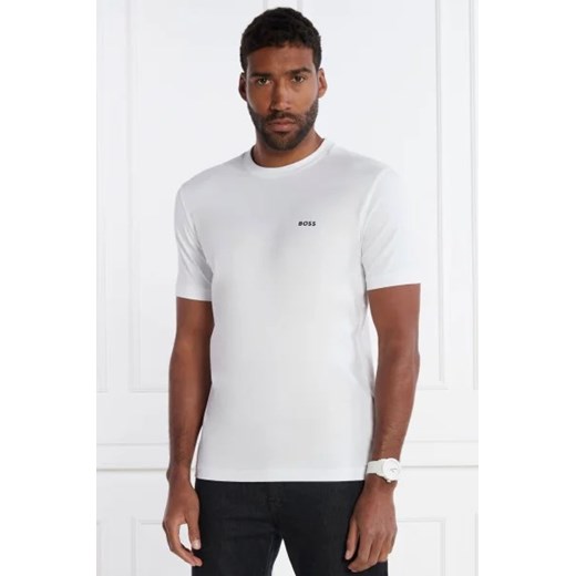 T-shirt męski BOSS HUGO z elastanu na lato 