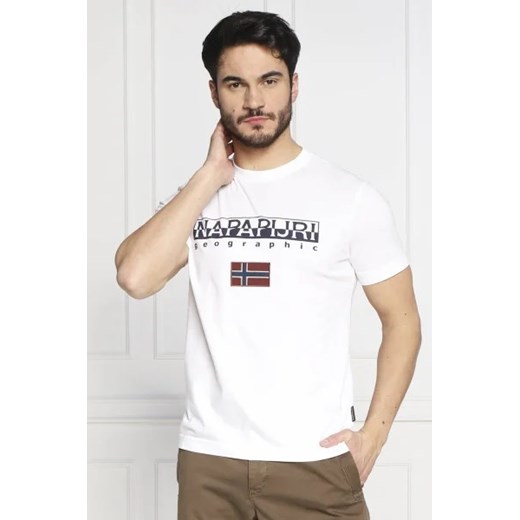 Napapijri T-shirt s-ayas | Regular Fit ze sklepu Gomez Fashion Store w kategorii T-shirty męskie - zdjęcie 172909590
