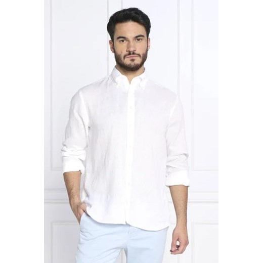 Oscar Jacobson Lniana koszula Harry 3 | Regular Fit ze sklepu Gomez Fashion Store w kategorii Koszule męskie - zdjęcie 172910510