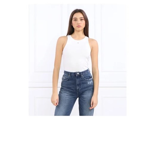 Tommy Jeans Top TJW ESSENTIAL RIB TANK | Slim Fit Tommy Jeans XS promocyjna cena Gomez Fashion Store