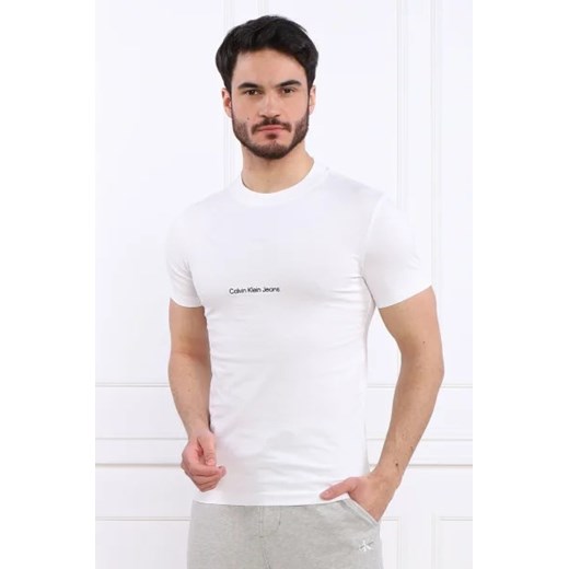 CALVIN KLEIN JEANS T-shirt INSTITUTIONAL | Regular Fit ze sklepu Gomez Fashion Store w kategorii T-shirty męskie - zdjęcie 172910893