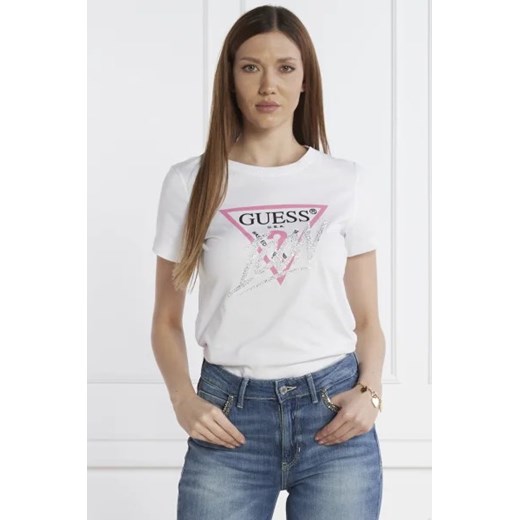GUESS T-shirt | Regular Fit ze sklepu Gomez Fashion Store w kategorii Bluzki damskie - zdjęcie 172911260
