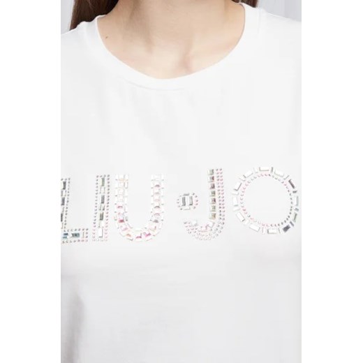 Liu Jo T-shirt | Regular Fit Liu Jo 40 wyprzedaż Gomez Fashion Store