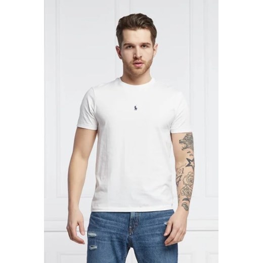 T-shirt męski Polo Ralph Lauren biały bawełniany 