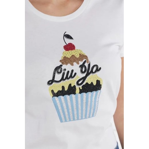 Liu Jo T-shirt | Slim Fit Liu Jo XS Gomez Fashion Store wyprzedaż