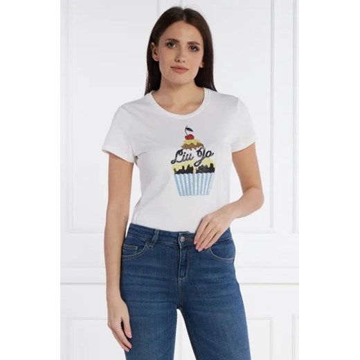 Liu Jo T-shirt | Slim Fit Liu Jo S wyprzedaż Gomez Fashion Store