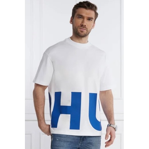 Hugo Blue T-shirt Nannavaro | Oversize fit ze sklepu Gomez Fashion Store w kategorii T-shirty męskie - zdjęcie 172912803