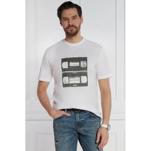 BOSS ORANGE T-shirt TeRetroLeo | Relaxed fit ze sklepu Gomez Fashion Store w kategorii T-shirty męskie - zdjęcie 172913063