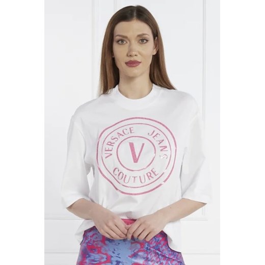 Versace Jeans Couture T-shirt | Oversize fit ze sklepu Gomez Fashion Store w kategorii Bluzki damskie - zdjęcie 172913074