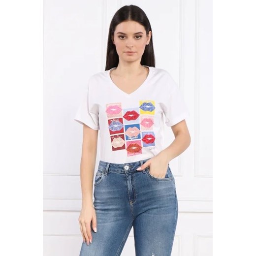 Liu Jo T-shirt | Regular Fit ze sklepu Gomez Fashion Store w kategorii Bluzki damskie - zdjęcie 172913084