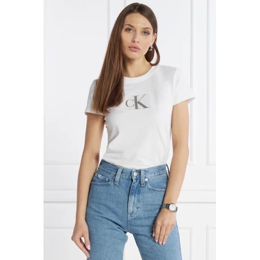 Bluzka damska Calvin Klein z bawełny