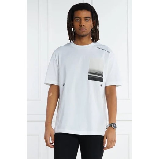 CALVIN KLEIN JEANS T-shirt SERENITY BACK GRAPHIC | Regular Fit ze sklepu Gomez Fashion Store w kategorii T-shirty męskie - zdjęcie 172915063