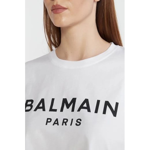 Balmain T-shirt CROPPED | Regular Fit XL Gomez Fashion Store okazyjna cena