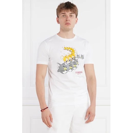 Iceberg T-shirt | Regular Fit ze sklepu Gomez Fashion Store w kategorii T-shirty męskie - zdjęcie 172915980