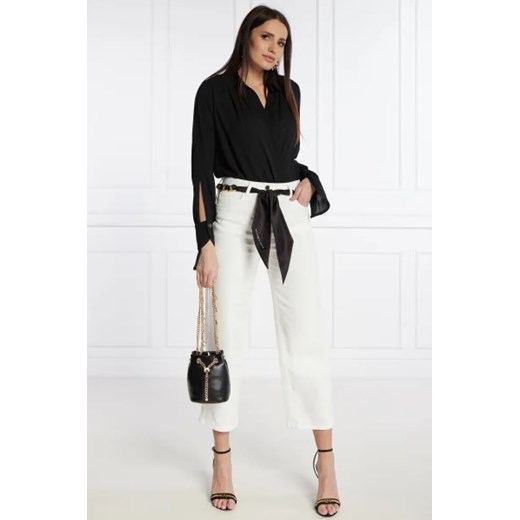Elisabetta Franchi Jeansy | Cropped Fit | high waist Elisabetta Franchi 25 promocja Gomez Fashion Store